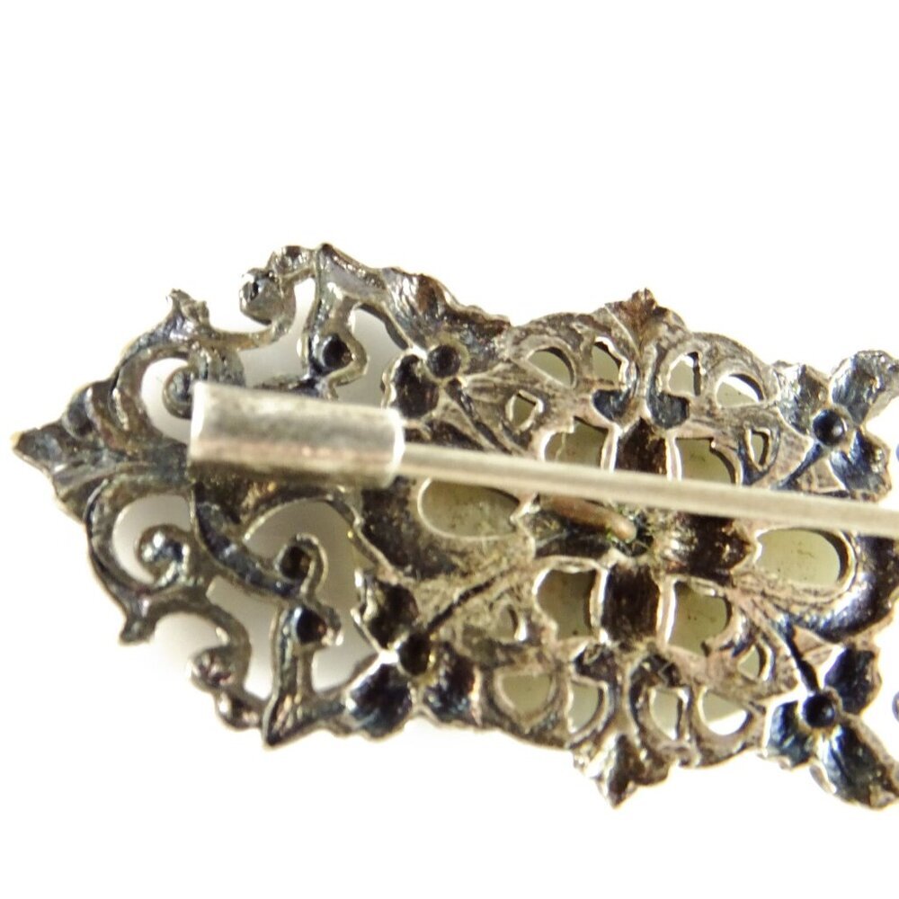 Vintage St Therese Brooch Bar Pin Lot Blue Enamel FIX Goldplated - Picture 4 of 7